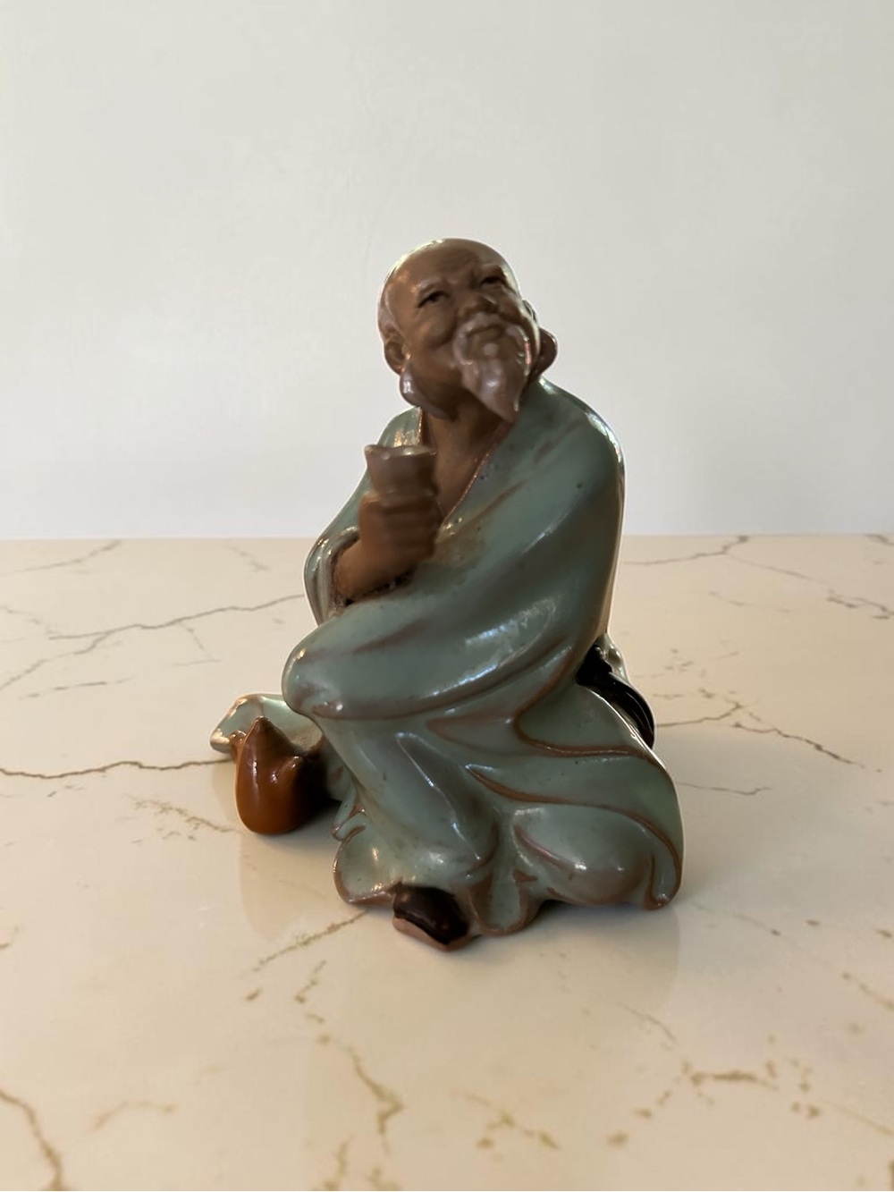 vintage Chinese Shiwan pottery mudman figurine